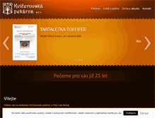 Tablet Screenshot of kvicerovskapekarna.cz